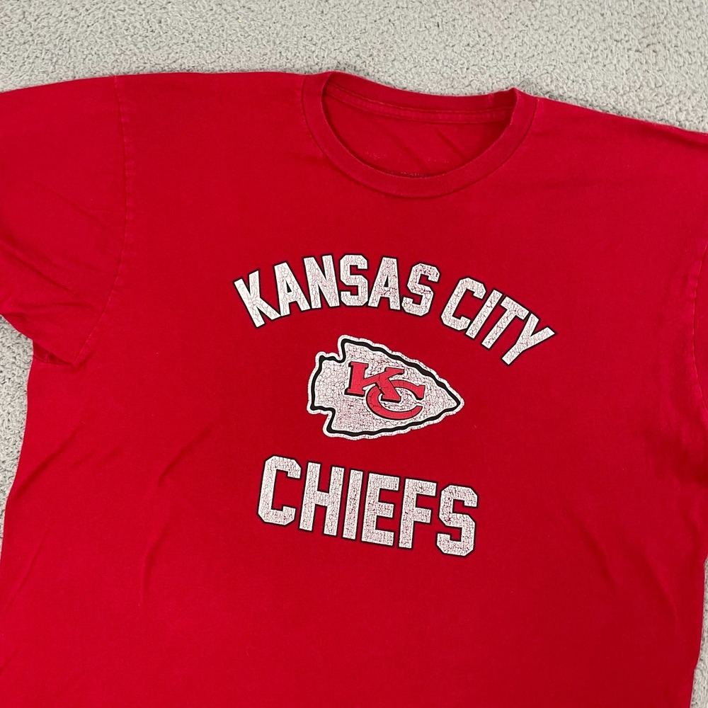 Kansas City Chiefs T-Shirt Men XL Red Short Sleeve NFL Sportswear - Picture 2 of 9